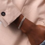 Classic Beca Bracelet [Sterling Silver Curb Chain]