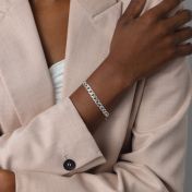 Classic Beca Bracelet [Sterling Silver Curb Chain]