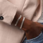 Classic Beca Bracelet [Sterling Silver Curb Chain]