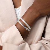 Classic Beca Bracelet [Sterling Silver Curb Chain]