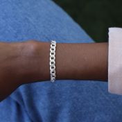 Classic Beca Bracelet [Sterling Silver Curb Chain]