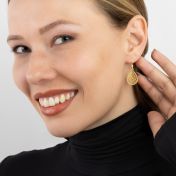 Cherished Spot Map Earrings [18K Gold Pated]