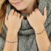 Shining Stars Birthstone Bracelet - Sterling Silver