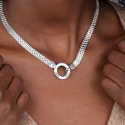 Family Circle Name Necklace [Sterling Silver]