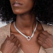 Family Circle Name Necklace [Sterling Silver]