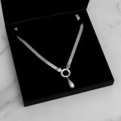 Drop Pearl Charm [Sterling Silver]