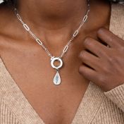 Cara Paperclip Necklace [Sterling Silver]