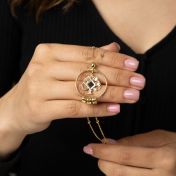 Family Tree Name Necklace With Nano Bible [18K Gold Plated]