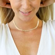 Herringbone Necklace [18K Gold Plated]