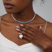Heart of Pearl Necklace - Sterling Silver
