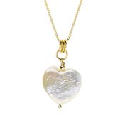 Heart of Pearl Necklace - 18K Gold Vermeil