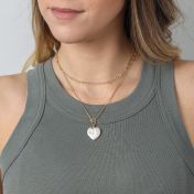 Heart of Pearl Necklace - 18K Gold Vermeil