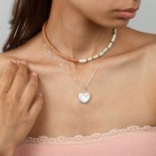 Heart of Pearl Necklace - Sterling Silver