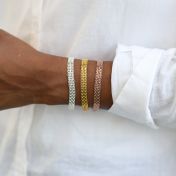 Herringbone Bracelet - 18k Rose Gold Plated