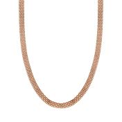 Herringbone Necklace [18K Rose Gold Plated]