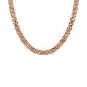 Herringbone Necklace [18K Rose Gold Plated]