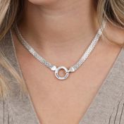 Family Circle Name Necklace [Sterling Silver]