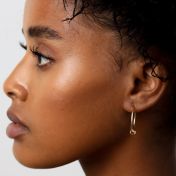 Ball Hoop Earrings [Twisted]