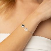 Tree of Life Name Bracelet with Nano Bible [Sterling Silver]
