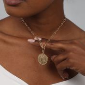 French Vintage Coin Necklace