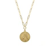 French Vintage Coin Necklace