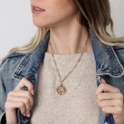French Vintage Coin Necklace