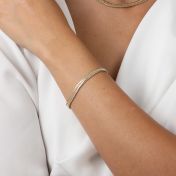 Madison Herringbone Bracelet [18k Gold Plated]