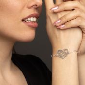 Heart Map Bracelet [Sterling Silver]