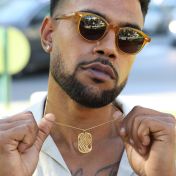 Classic Map Tag Necklace - 18K Gold Plated