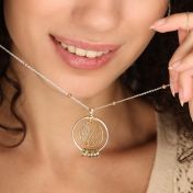 Map Necklace with Names [18K Gold Vermeil]
