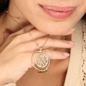 Map Necklace with Names [18K Gold Vermeil]