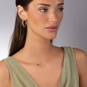 Maria Diamond Necklace with Nano Bible [18K Gold Vermeil]