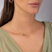 Maria Diamond Necklace with Nano Bible [18K Gold Plated]