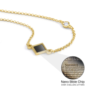 Maria Diamond Necklace with Nano Bible [18K Gold Plated]