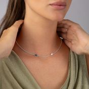 Maria Diamond Necklace with Nano Bible [Sterling Silver]
