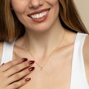Mirella Crystal Necklace [Gold Plated]