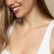 Mirella Crystal Necklace [Gold Plated]