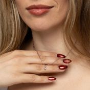 Mirella Crystal Necklace [Rose Gold Plated]