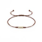 My Story Diamond Name Bracelet - Brown [14 Karat Gold]