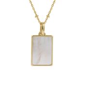 Ann Pearl Tag Necklace