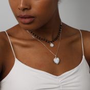 Heart of Pearl Necklace - Sterling Silver