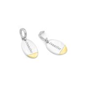 Oval Name Charm [14K Gold & Sterling Silver]