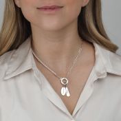Oval Name Charm [14K Gold & Sterling Silver]