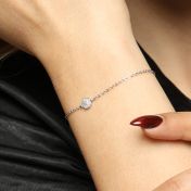 Pavé Circle Bracelet With Crystals 