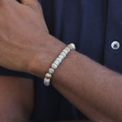 Picasso Jasper Men Name Bracelet [Sterling Silver]