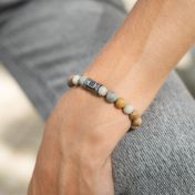 Picasso Jasper Women Bracelet with Nano Bible