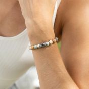 Picasso Jasper Women Bracelet with Nano Bible