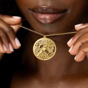 Talisa Map Necklace [18K Gold Plated]