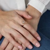Mermaid's Treasure Ring [big white crystal]
