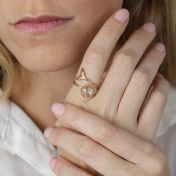 Mermaid's Treasure Ring [big white crystal]
